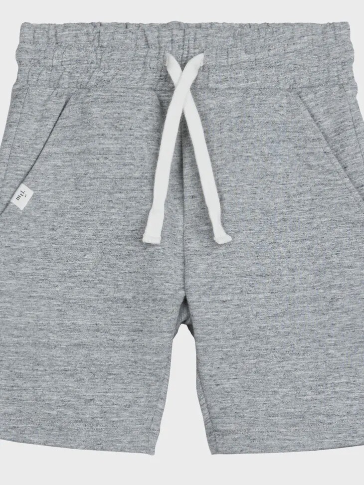 Boys French Terry Shorts - Heather Grey