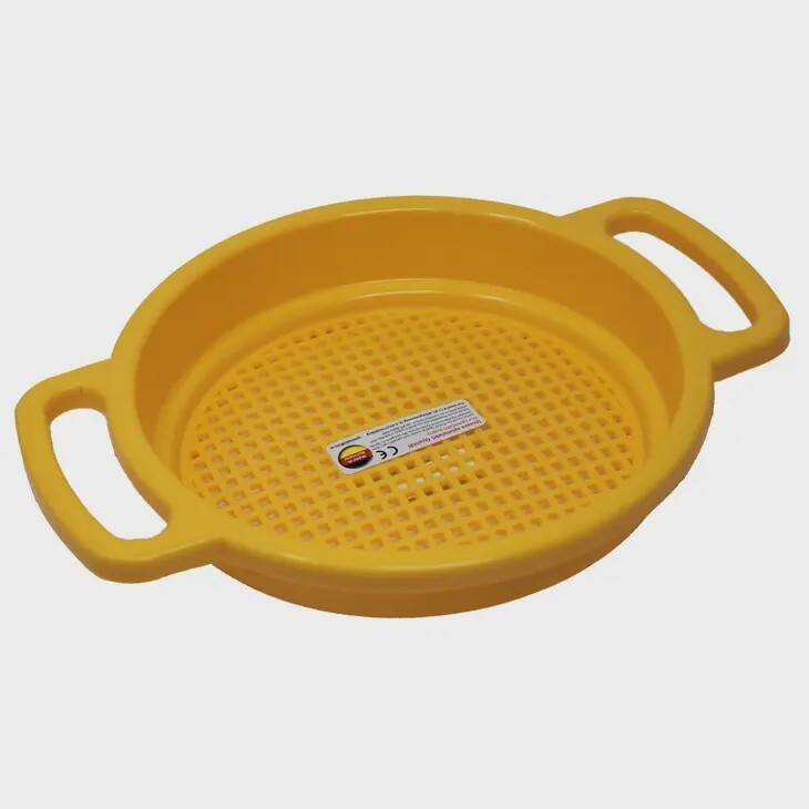 Large Sand Sieve, Colour: Yellow