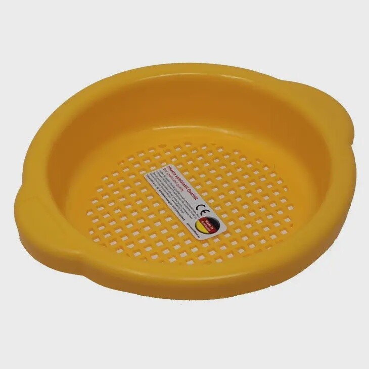 Small Sand Sieve, Colour: Yellow