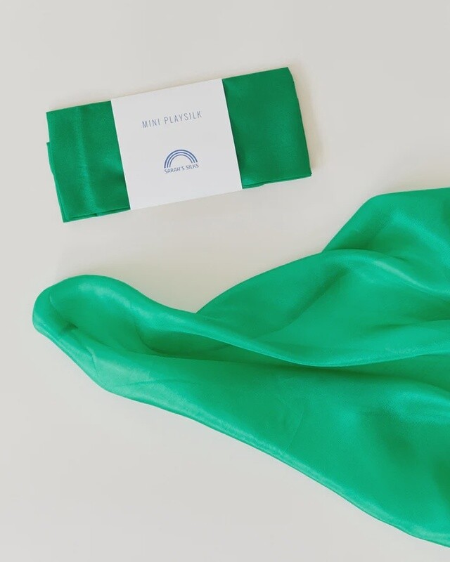 Mini Playsilks, Colour: Emerald