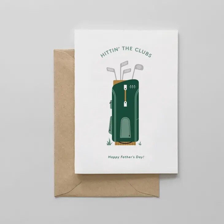 Greeting Card - Hittin&#39; The Clubs - Happy Father&#39;s Day