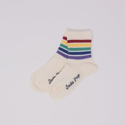 Kids Vintage Sporty Socks - Rainbow