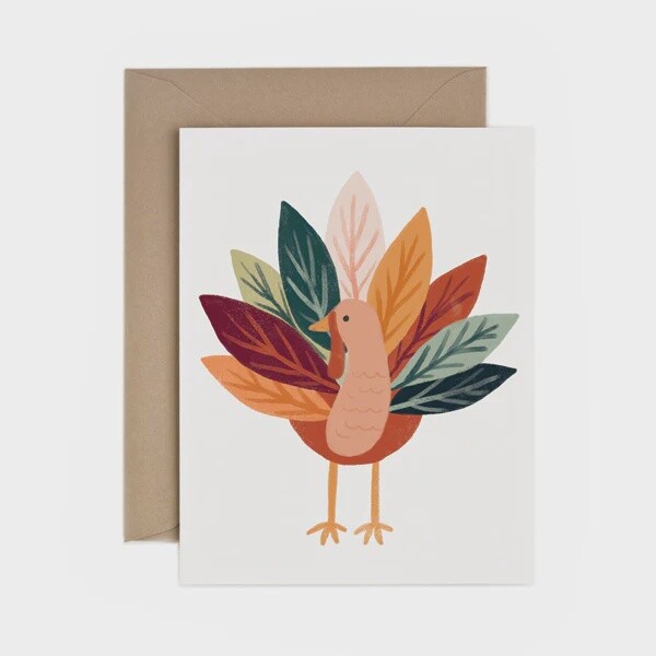 Greeting Card - Thanksgiving Turkey