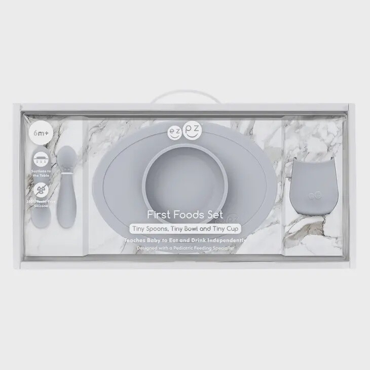 First Foods Set, Colour: Pewter