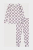 Toddler/Kids Long Sleeve Pajama Set - Check it Out, Colour: Check It Out Lavender, Size: 2T