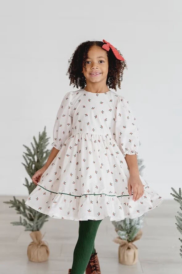 Kiki Dress in Holly Berry