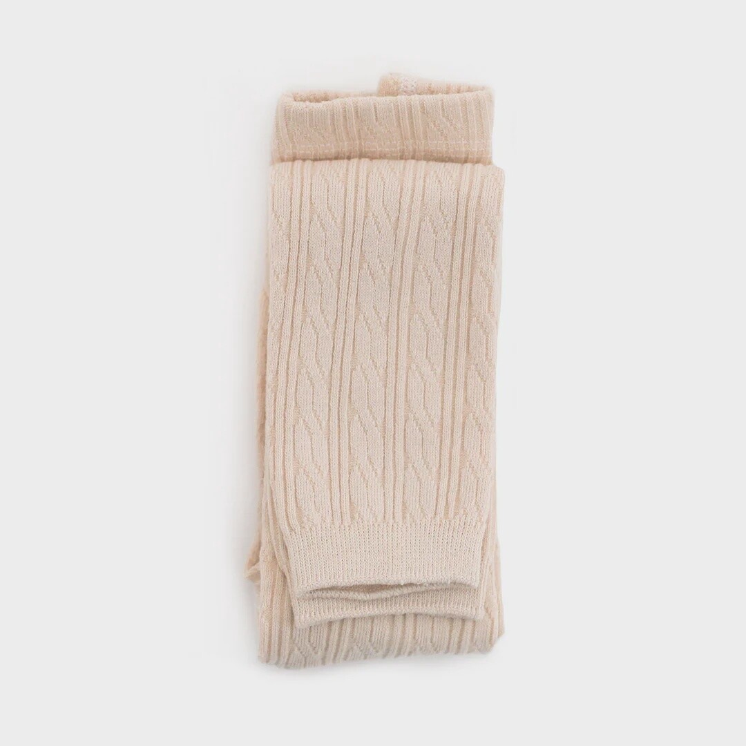 Cable Knit Footless Tights