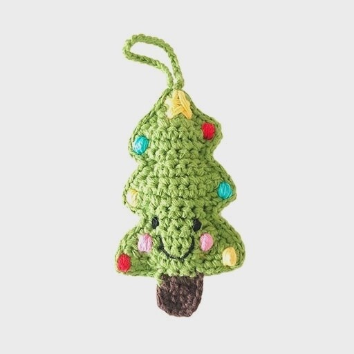 Knitted Holiday Ornament - Christmas Tree