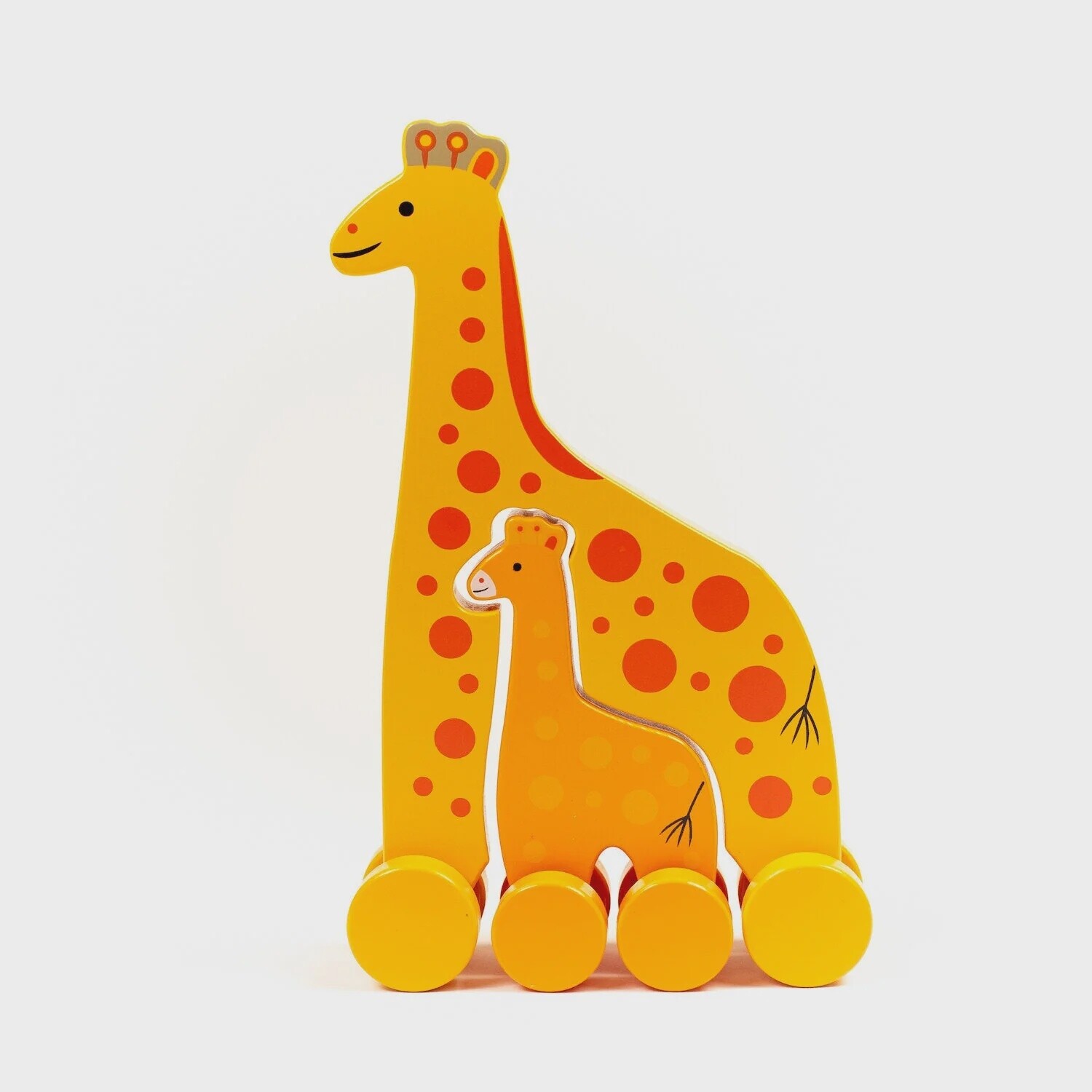 Big &amp; Little Giraffe Push Toy