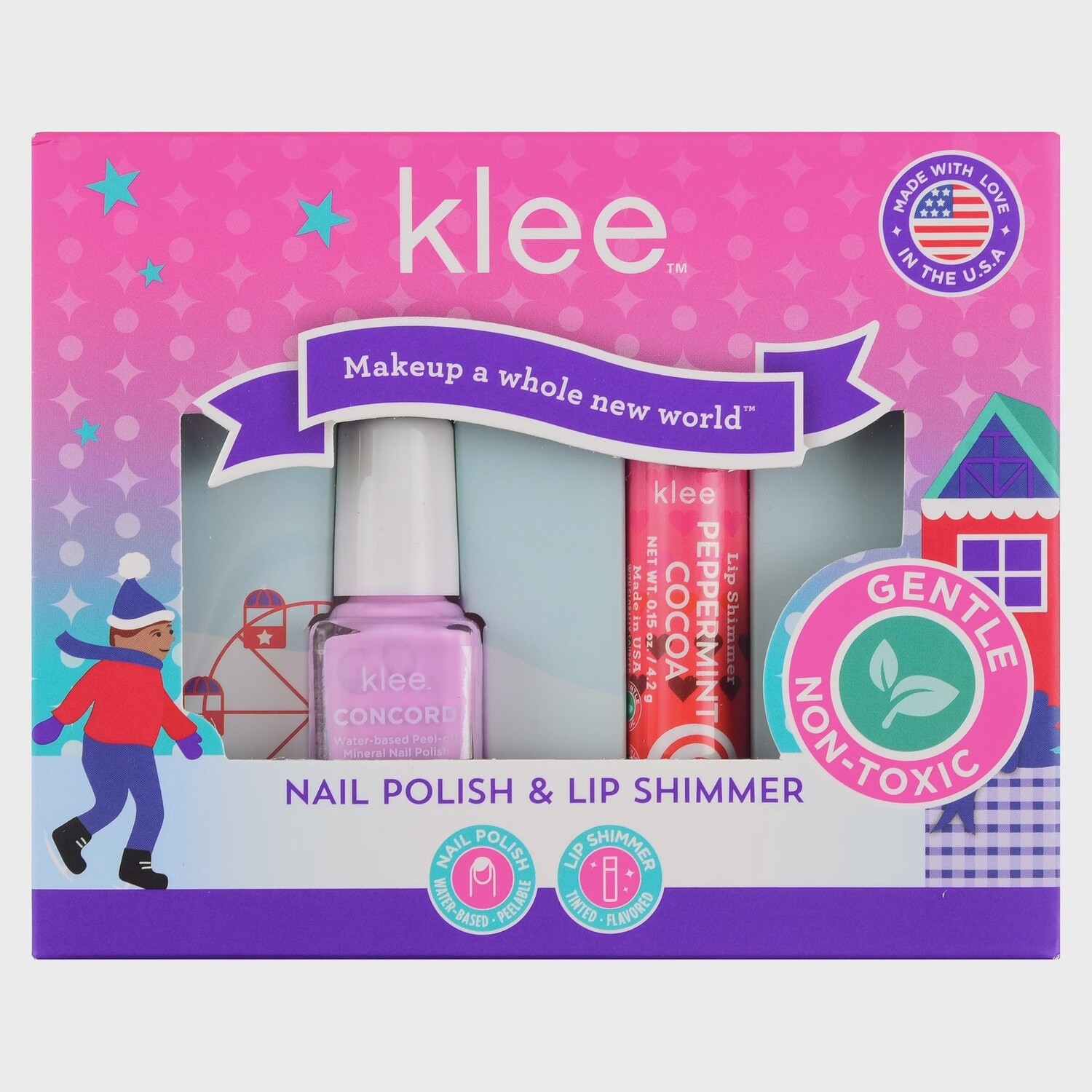Holiday Water-Based Nail Polish and Lip Shimmer Set - Angels' Halos
