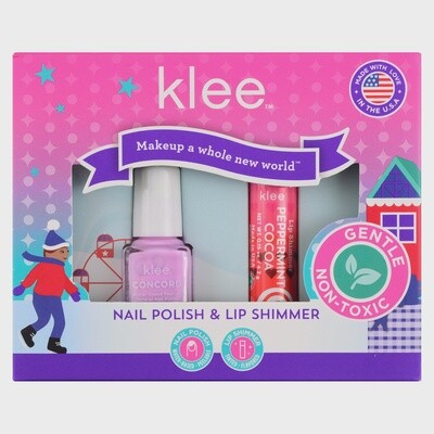 Water-Based Nail Polish and Lip Shimmer Set - Elves' Sled