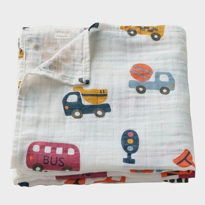 Muslin Swaddle Blanket - Transport