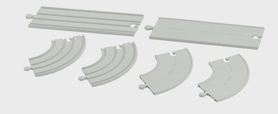 Rubber Road &amp; Rail Expansion Tracks - Set C