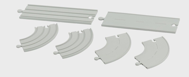 Rubber Road &amp; Rail Expansion Tracks - Set C
