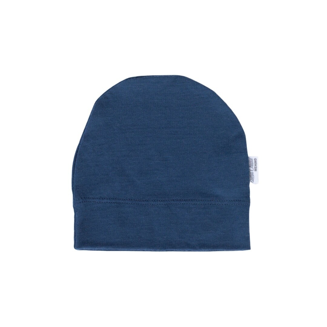 Baby Merino Beanie - Navy