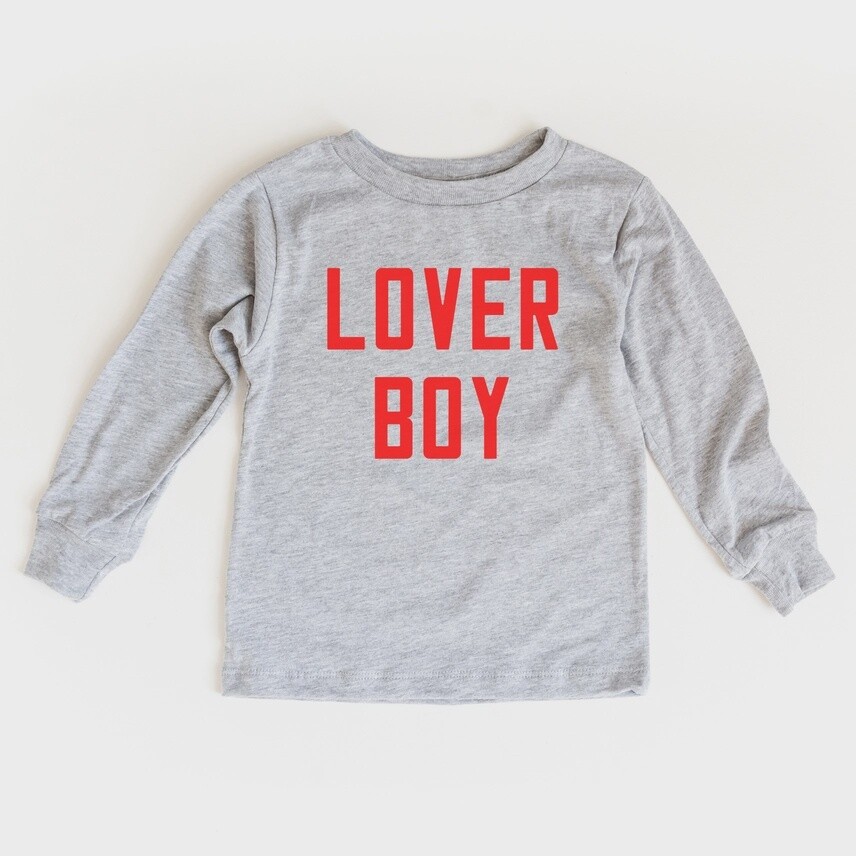 Valentine's Day Long Sleeve Toddler Shirt - Lover Boy