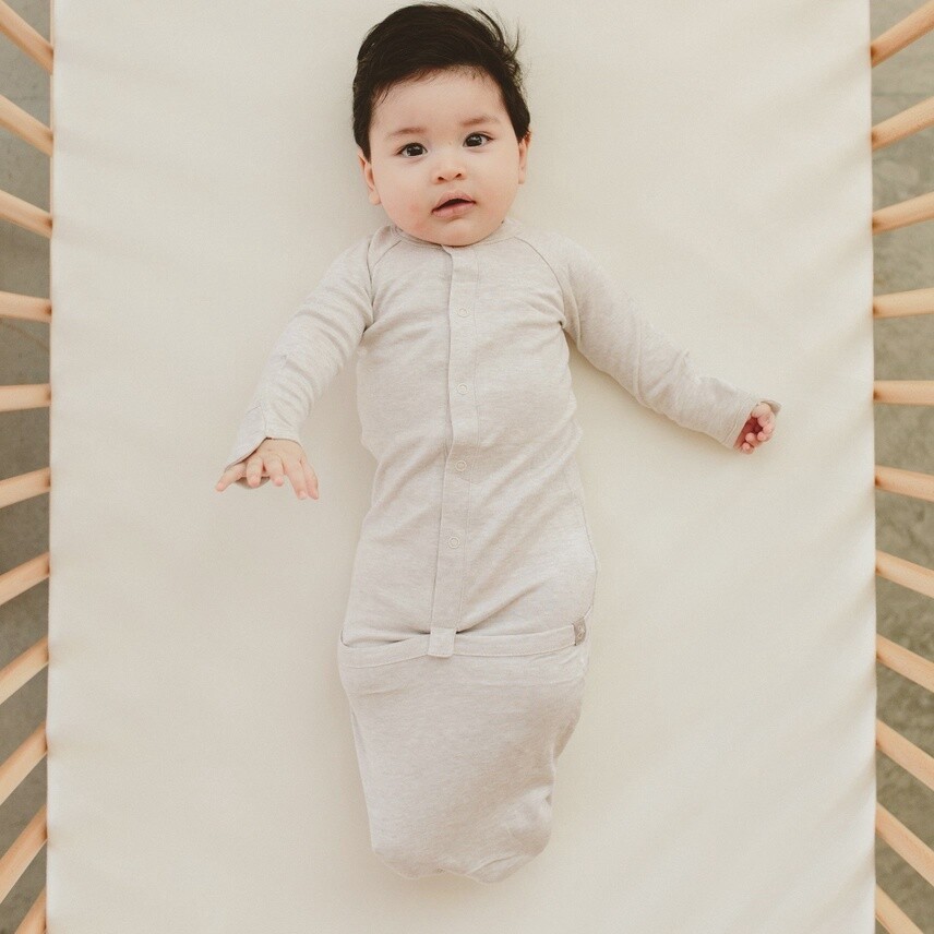Baby Convertible Sleep Sack - Storm Gray