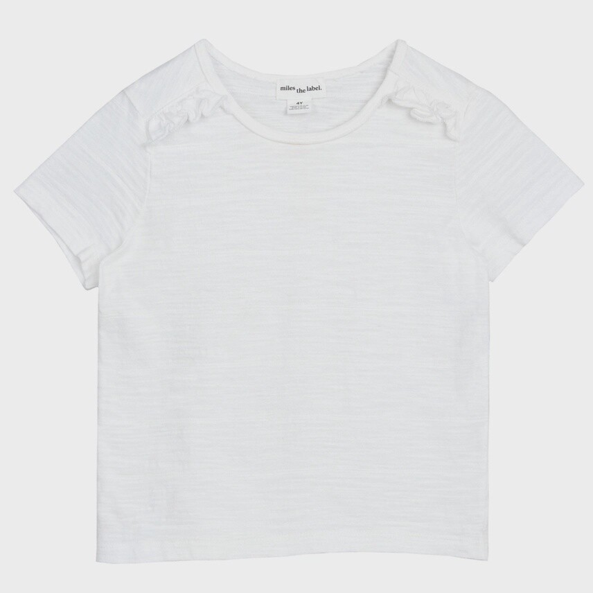 Girls Slub Jersey T-Shirt - White