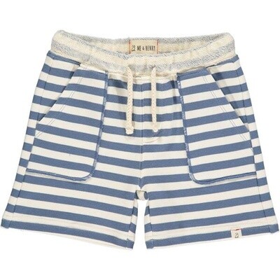 Toddler Jersey Shorts - Blue Stripe