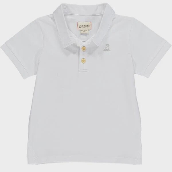 Pique Polo - White