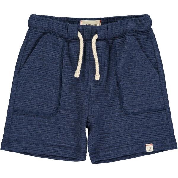 Boys Ribbed Shorts - Navy