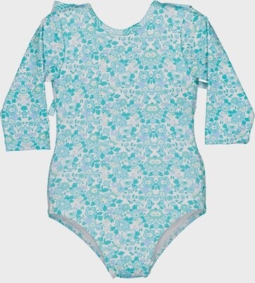 Toddler Long Sleeve Swimsuit - Aqua