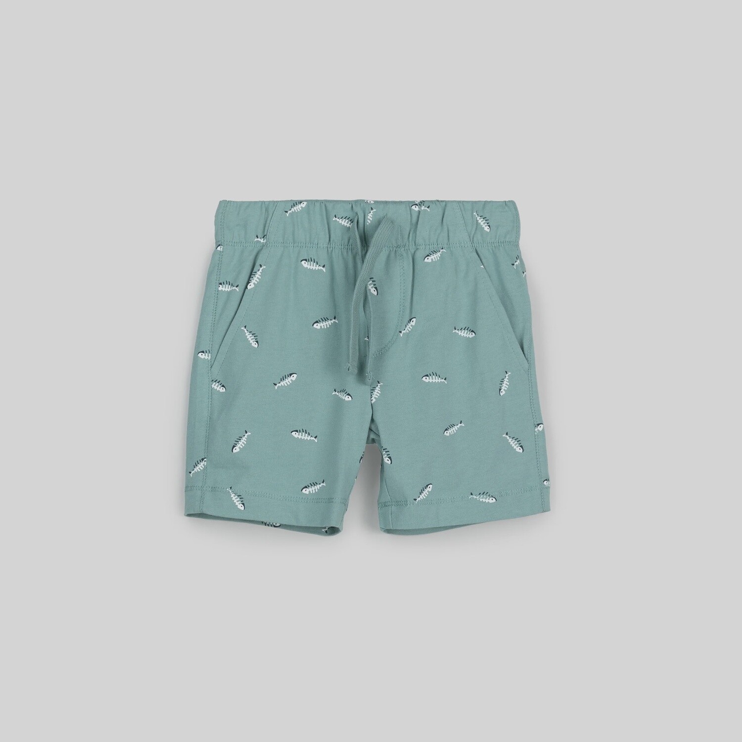 Boys Cotton Jersey Shorts - Seafoam