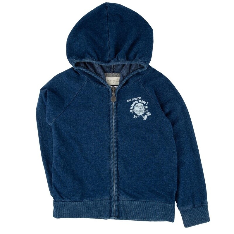 Toddler/Kids Zip Up Sweatshirt - Think Green