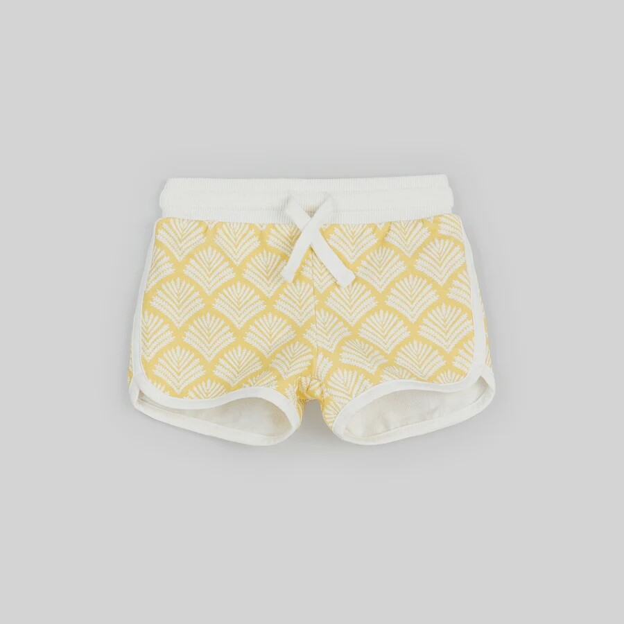 Girls Terry Shorts - Canary