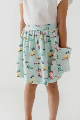 Pocket Skort in Roller Girl