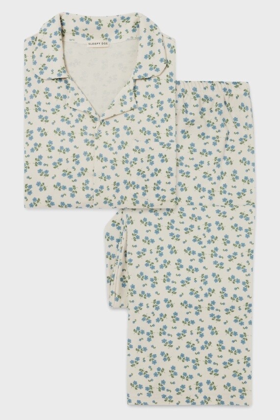 Women&#39;s Classic Wide Leg Set - Tea Floral