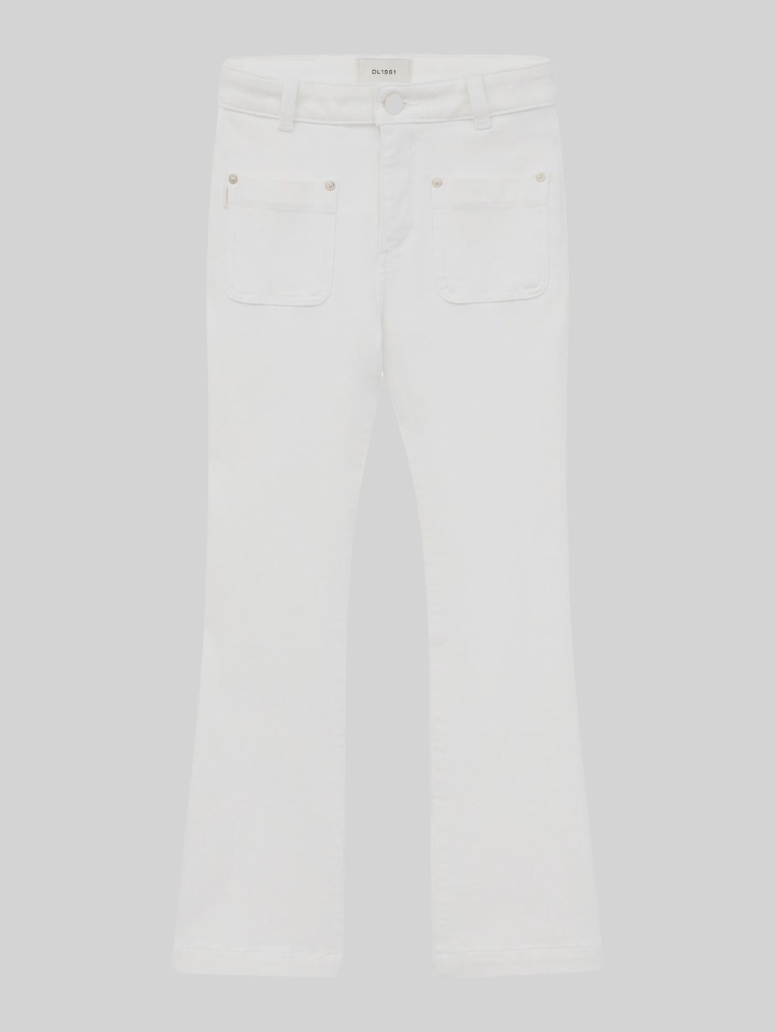 Claire Boot Jeans High Rise - White Tide