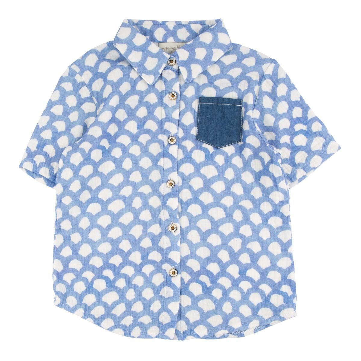 Toddler/Kids Short Sleeve Button Down - Washi