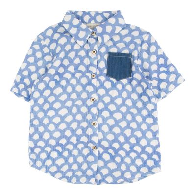 Toddler/Kids Short Sleeve Button Down - Washi