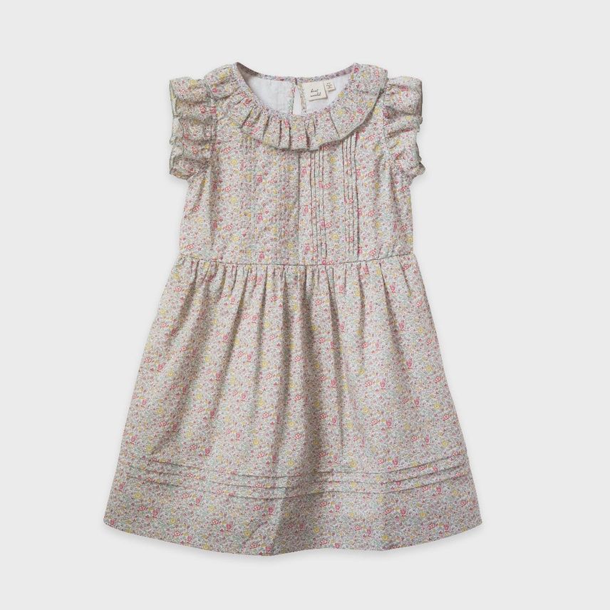 Ana Dress with Ruffles - Meadow Floral