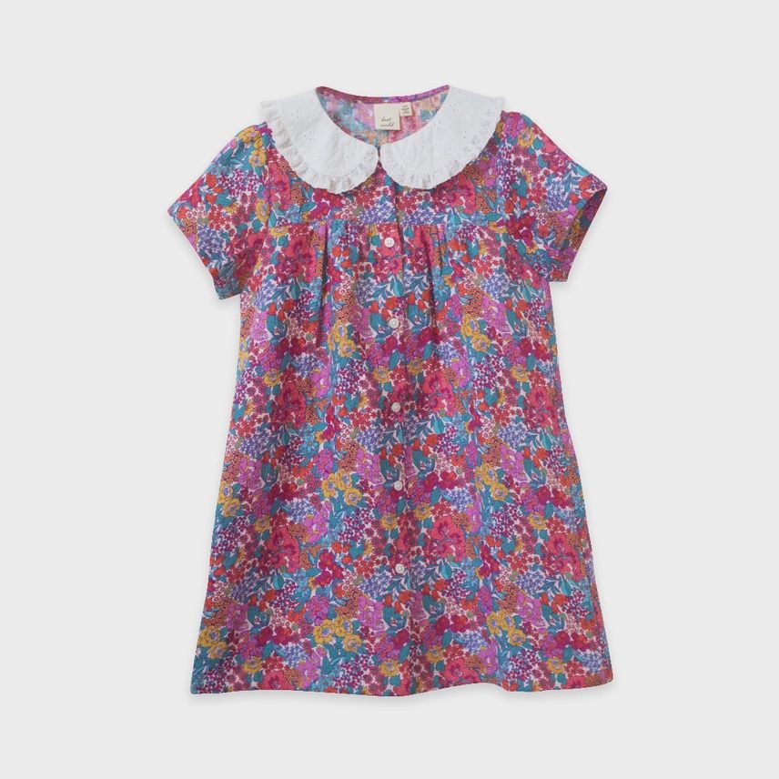 Broderie Collar Fae Dress - Orchid