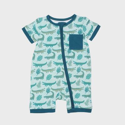 Baby Bamboo Shorty Romper - Later Gator