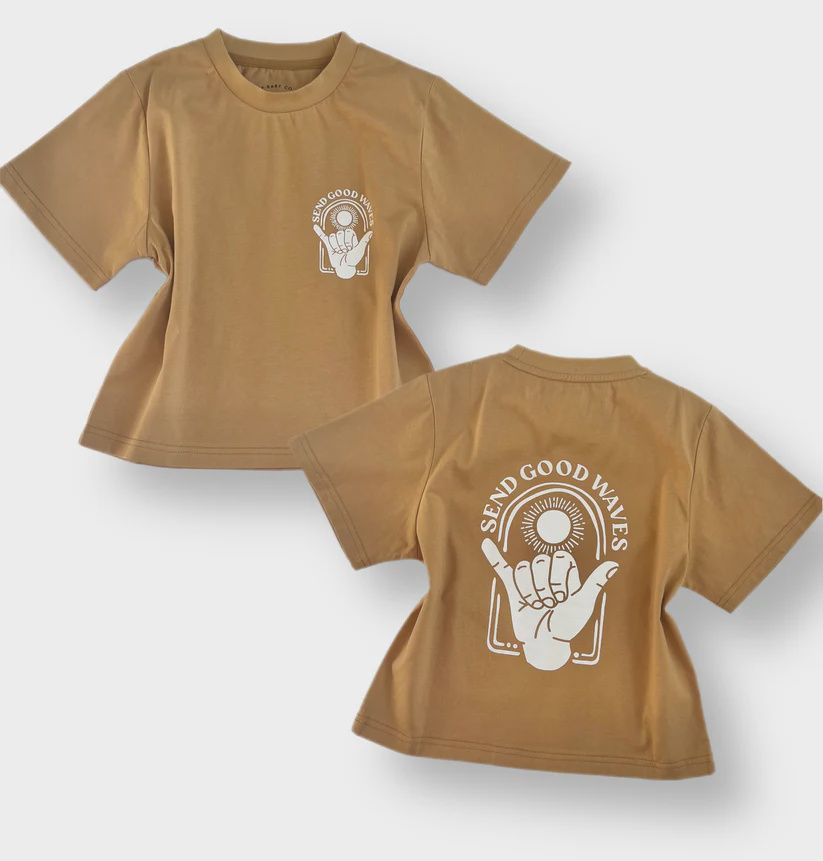 Toddler/Kids Short Sleeve Tee - Send Good Waves