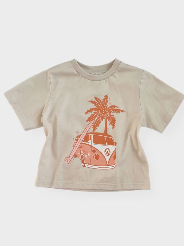 Toddler/ Kids Short Sleeve Tee - Retro Bus