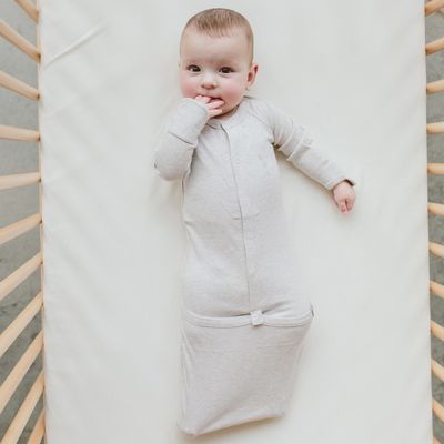 Baby Convertible Sleep Gown - Storm Gray