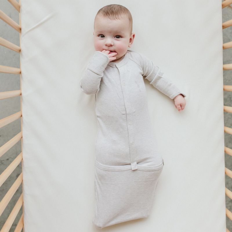 Baby Convertible Sleep Gown - Storm Gray