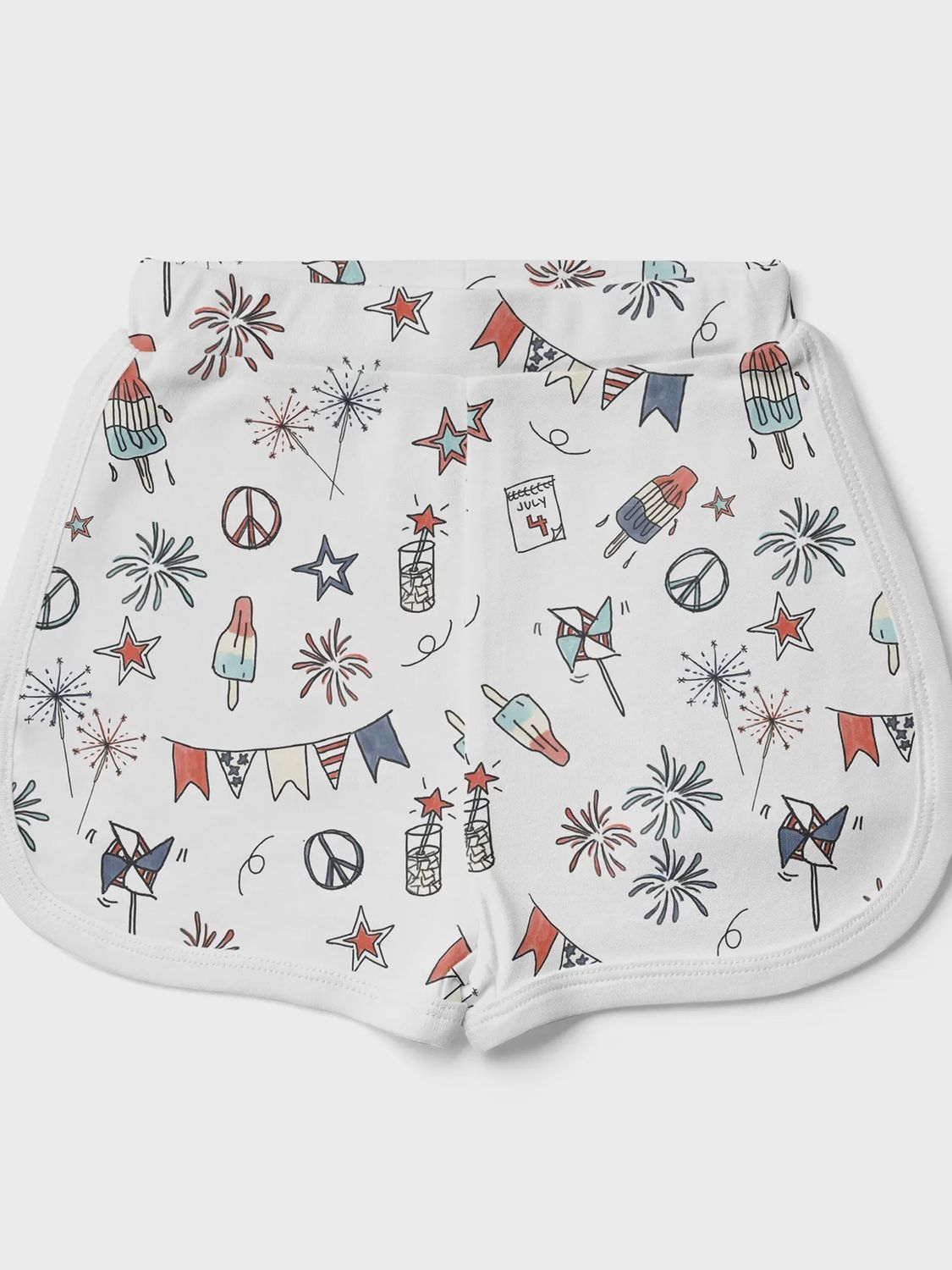 Viscose Organic Cotton Shorts - Party in the USA