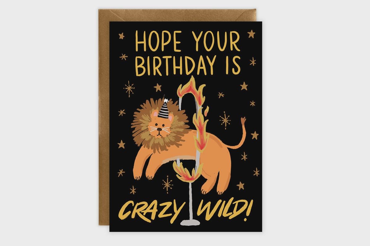 Greeting Card - Crazy Wild Birthday