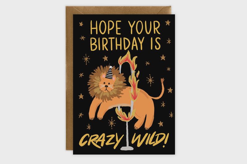 Greeting Card - Crazy Wild Birthday