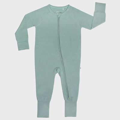 Baby Convertible Zip Pajama - Blue Surf