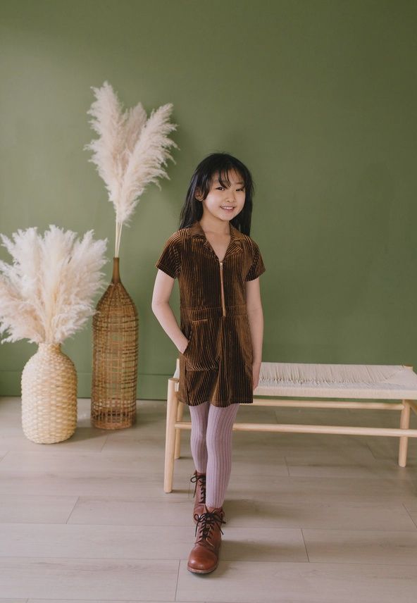 Corduroy Dress in Wood