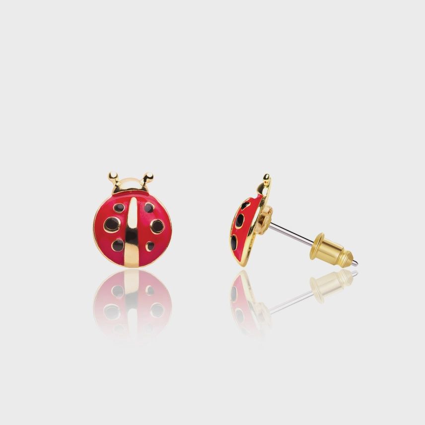 Stud Earrings - Little Ladybug