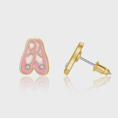 Stud Earrings - Ballet Slippers