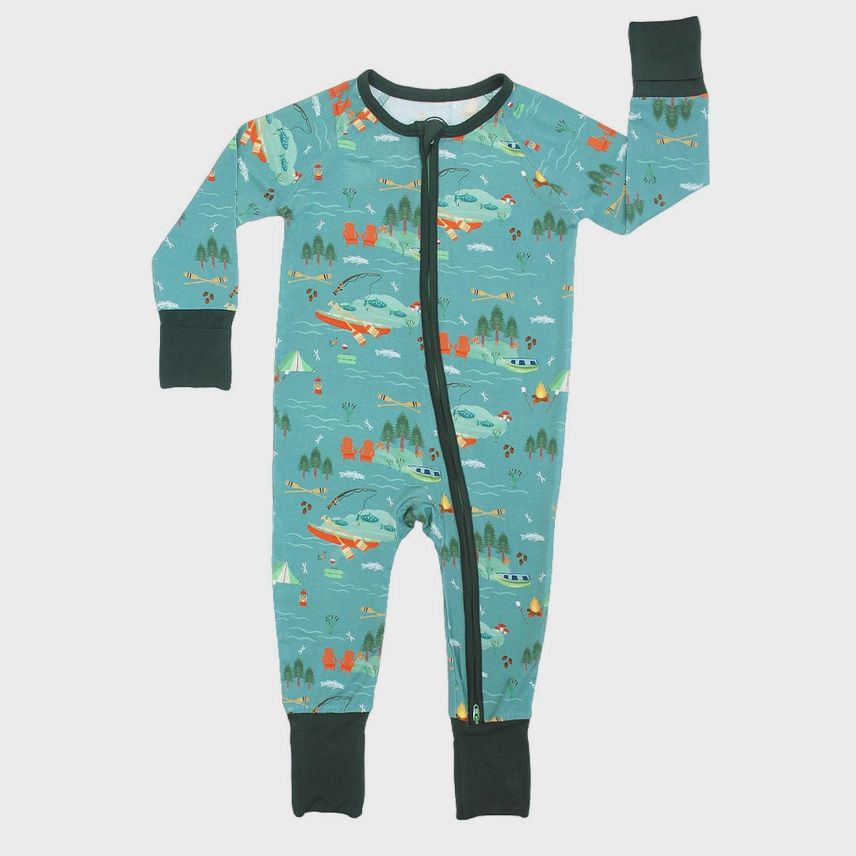 Baby Convertible Zip Pajama - Jump in the Lake