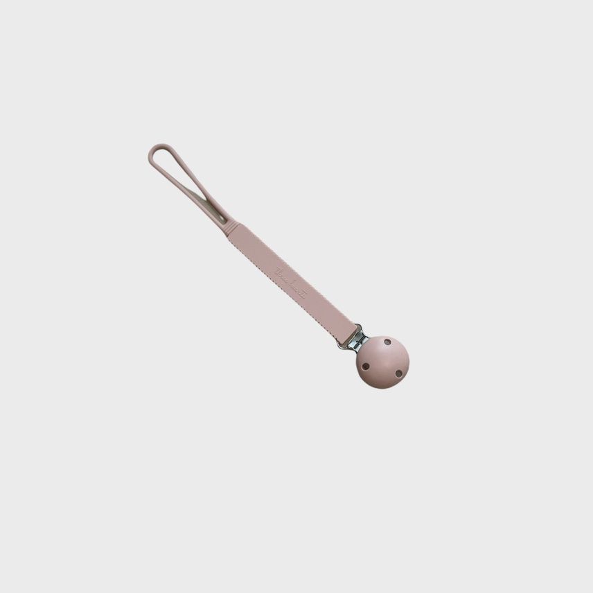 Silicone Pacifier/ Toy Clip - Misty Rose